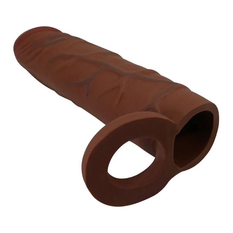 PRETTY LOVE - KAILE PENIS SLEEVE WITH 2.5 CM EXTENSION MULATTO